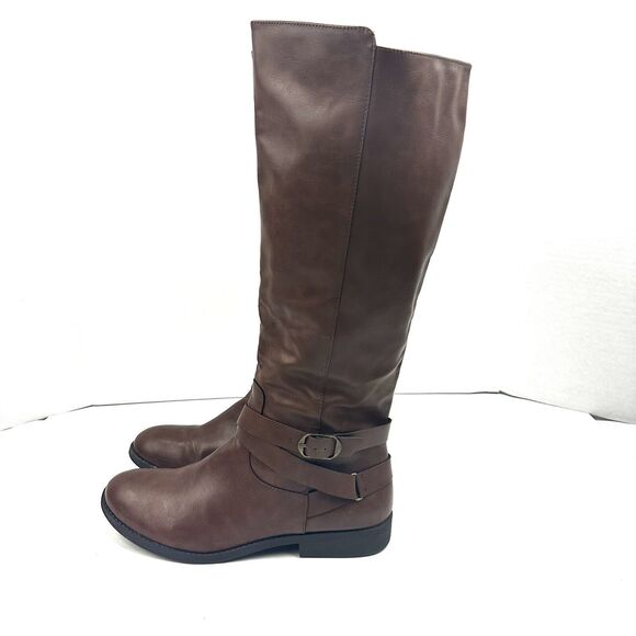 Style & Co Madixe Riding Boots Size 11M Chestnut Brown Womens - Picture 1 of 14